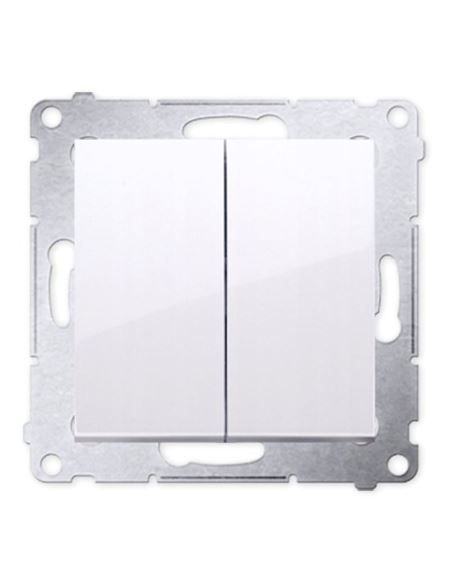 Simon54 Łącznik świecznikowy biały podwójny