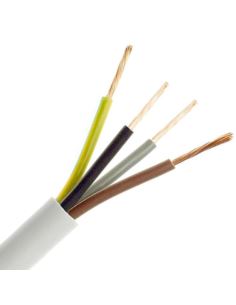 Przewód OMY 4x0,75 300V 4G H03VV-F żo biały