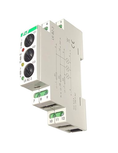 Kontrolka Lampka kontrolna3-faz. LK-BZ-3K z bezpie