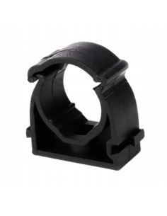 Uchwyt zamykany UZ-20 UVdo montażu rur 20mm czarny