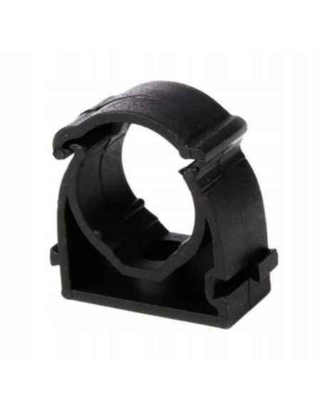 Uchwyt zamykany UZ-20 UVdo montażu rur 20mm czarny