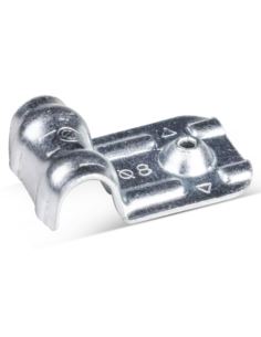 Uchwyt stal. do kabli pojed. 8mm ocynk op RAWLPLUG