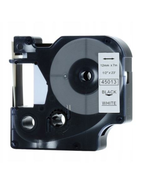 Taśma do drukarki D1 - 12mm x 7m biały zamiennik