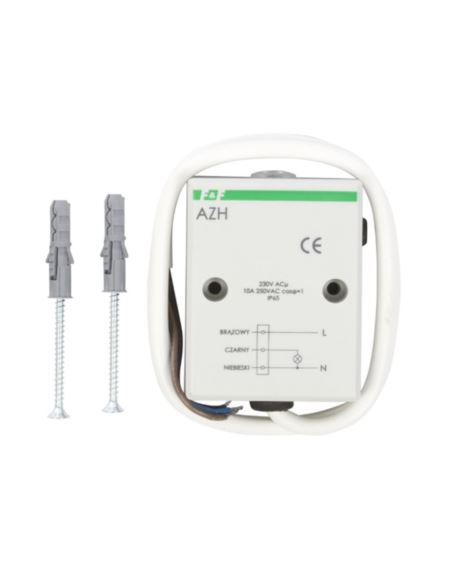 Automat zmierzchowy 10A 230V 2-1000lx IP65 AZH-S