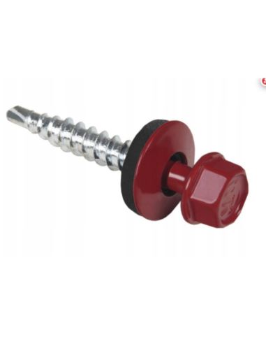 Wkręt farmer 4.8x35 mm z podkładką RAL 3005