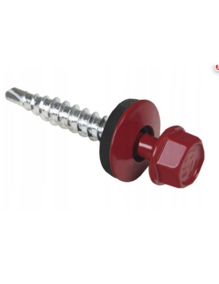 Wkręt farmer 4.8x35 mm z podkładką RAL 3005