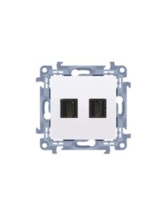 Simon10 Gniazdo HDMI podwójne