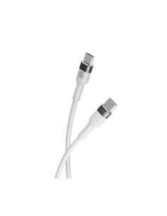 Kabel USB-C - USB-C biały 2m 100W