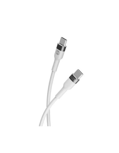 Kabel USB-C - USB-C biały 2m 100W