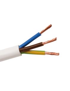 Przewód OMY 3x1,5 żo 300V biały