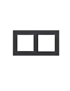 Simon10 Ramka 2-krotna czarny matowy