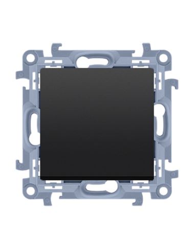 Simon10 Łącznik jednobieg. 10AX IP20 czarny mat