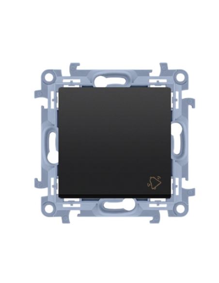 Simon10 Przycisk dzwonek 10AX 250Vczarny mat