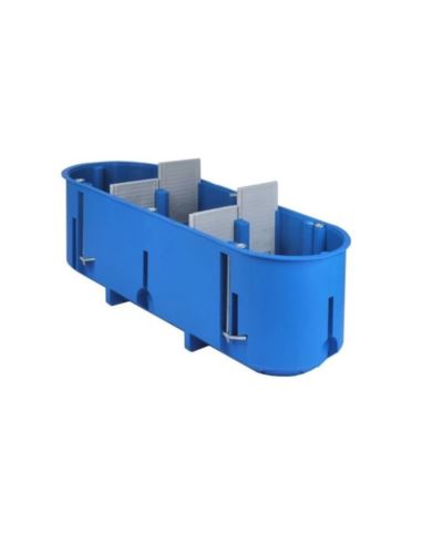 Puszka podtynkowa P3x60D regips głęboka niebieska