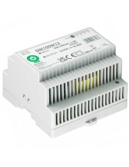 Zasilacz 12V DIN100W12 100W na szynę DIN reg