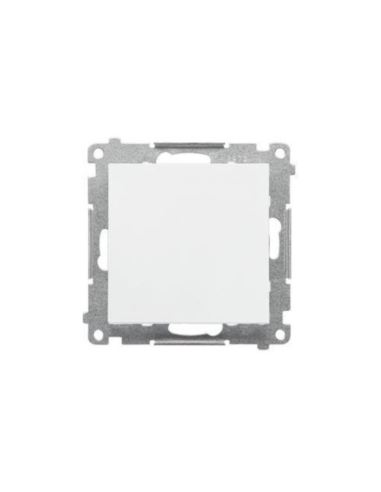 Simon55 przycisk poj. zwierny bez pikto biały mat