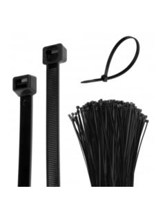 Opaska kablowa 350x3,6mm UV czarna 100szt.