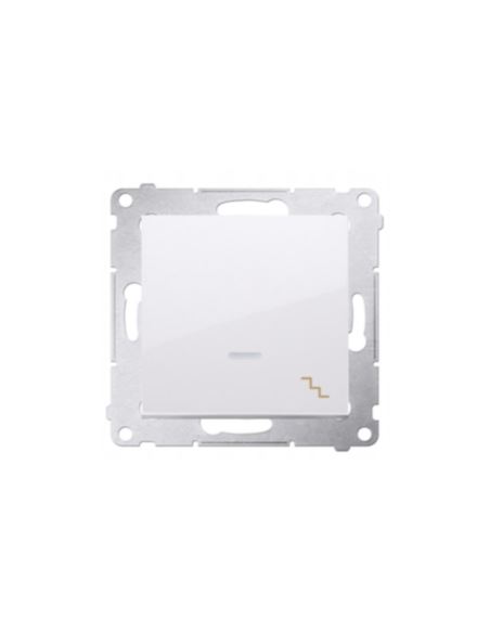 Simon54 Łącznik schodowy z podświetl. biały