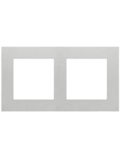 Simon55 Ramka 2-krotna LINE Aluminium mat TR2/143