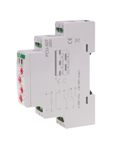 Przekaźnik czasowy PCU-507 2P 8A 230VAC