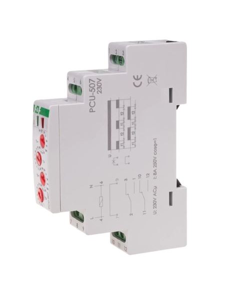 Przekaźnik czasowy PCU-507 2P 8A 230VAC