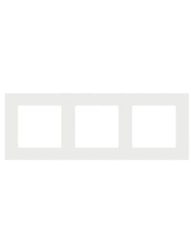 Simon55 Ramka 3-krotna LINE Jasnoszary mat TR3/114