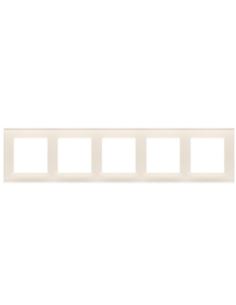 Simon55 Ramka 5-krotna Nature Szkło mrożone kremow