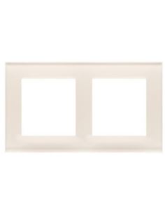 Simon55 Ramka 2-krotna Nature Szkło mrożone kremow