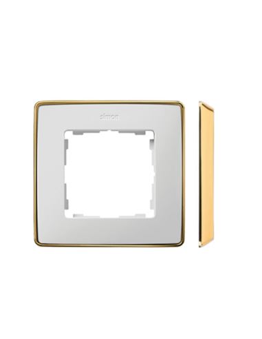 Simon Detail 82 Ramka poj.-met. podst. złota