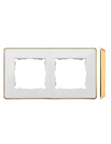 Simon Detail 82  Ramka podw. met BIAŁA / pod.złota