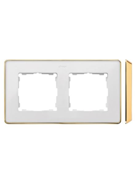 Simon Detail 82  Ramka podw. met BIAŁA / pod.złota