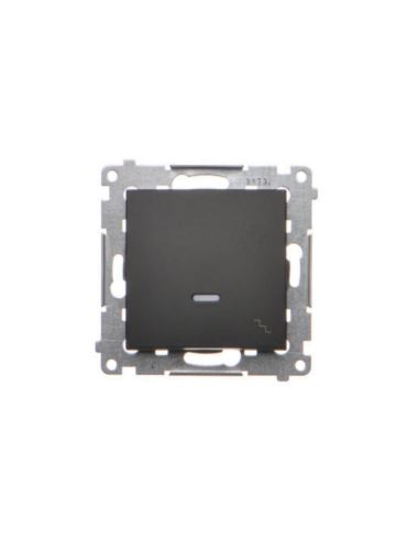 Simon54 Łącznik schodowy z podświetl. czarny mat