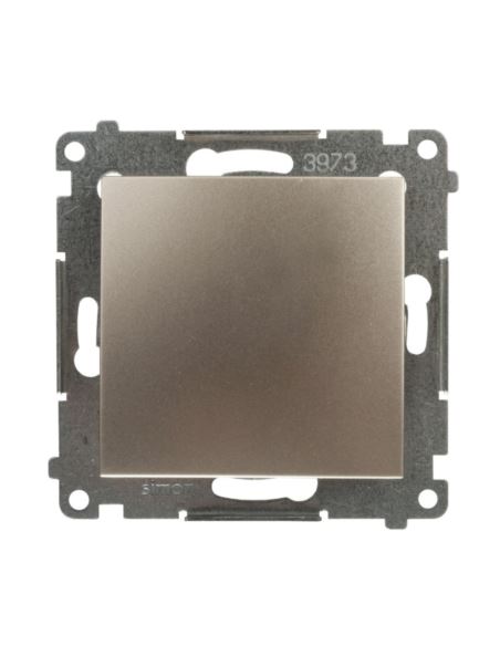 Simon54 Łącznik jednobiegunowy złoty mat