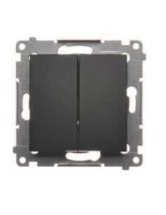 Simon54 Łącznik świecznikowy podw. czarny mat