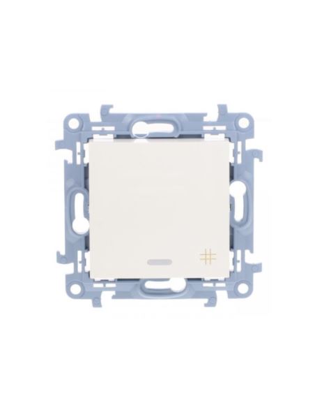 Simon10 Łącznik krzyżo. podśw. LED 10AX IP20 biały