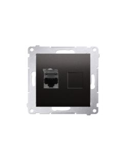 Simon54 Gniazdo komp. RJ45 kat.6 antracyt