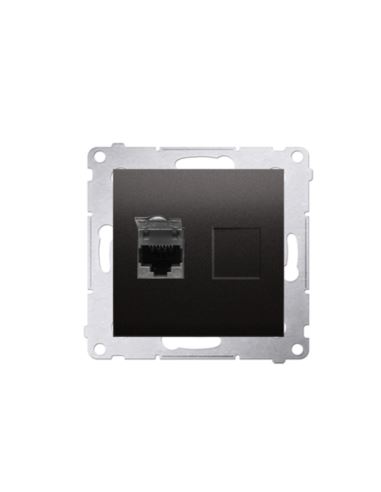 Simon54 Gniazdo komp. RJ45 kat.6 antracyt