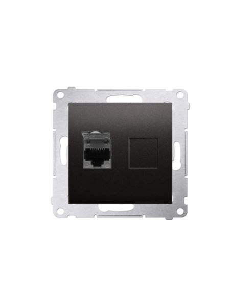 Simon54 Gniazdo komp. RJ45 kat.6 antracyt