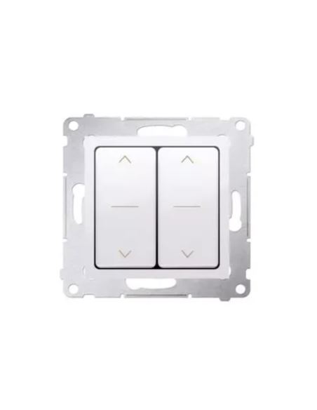 Simon54 Łącznik roletowy podwójny biały