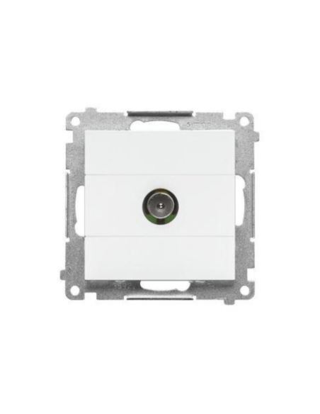 Simon55 Gniazdo antenowe TV pojedyncze Biały mat