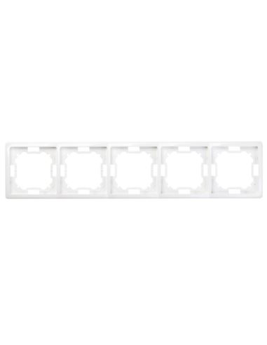 Simon Basic Standard Ramka pięciokrotn uniw. biała
