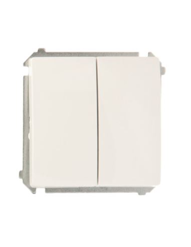 Simon Basic Łącznik schodowy podwójny biały