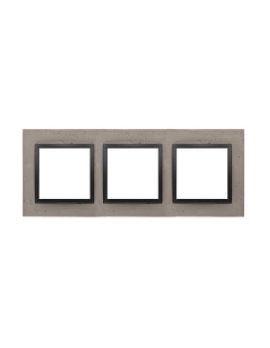 Simon54 Nature Ramka 3-krotna betonowa DRN3/98