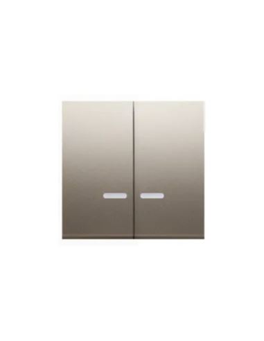 Simon54 Klawisz podwójny do łacznika złoty mat