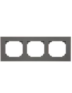 Simon55 Ramka 3-krotna LINE Grafit mat TR3/116