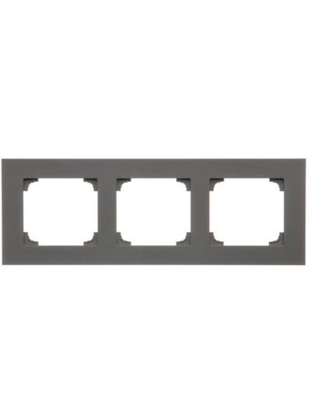 Simon55 Ramka 3-krotna LINE Grafit mat TR3/116