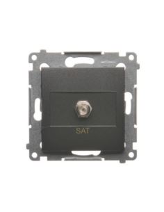Simon54 gniazdo antenowe sat poj. moduł antracyt