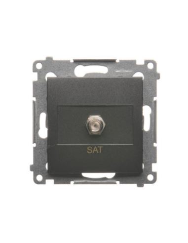 Simon54 gniazdo antenowe sat poj. moduł antracyt