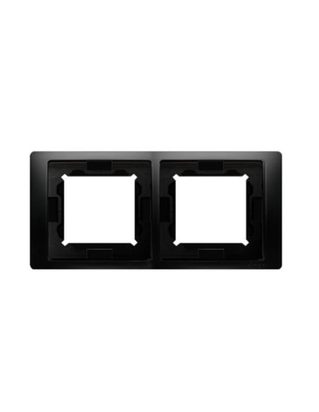 Simon Basic Neos Ramka podwójna czarna IP44
