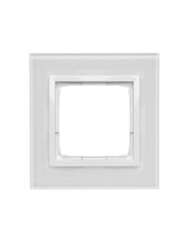 Simon 54 Nature Ramka poj. szkło BIAŁA PERŁA